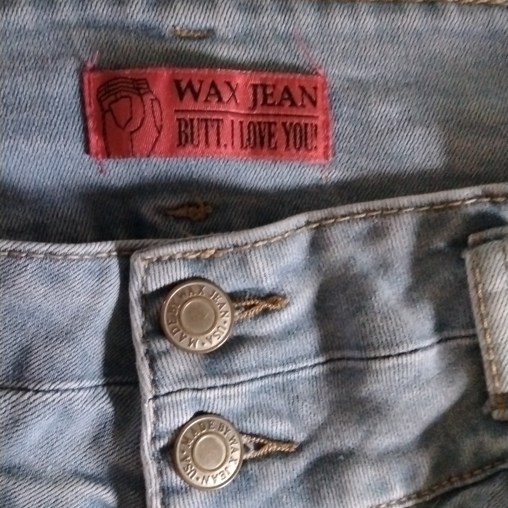 Women's Wax Jeans, Size 13 Juniors. - Picture 3 of 7